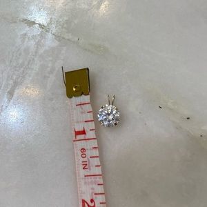 14k solid gold and Swarovski crystal pendant